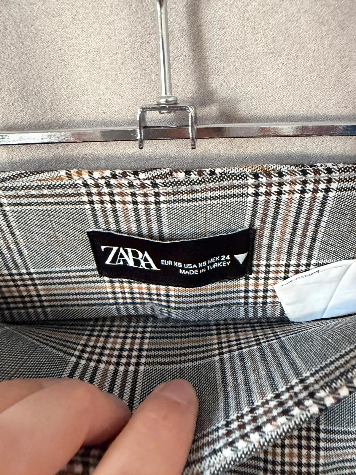 Zara geruite broek maat XS – photo 2